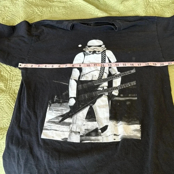 Star Wars Imperial Stormtrooper with Guitar black Tee Shirt size large - Picture 6 of 9